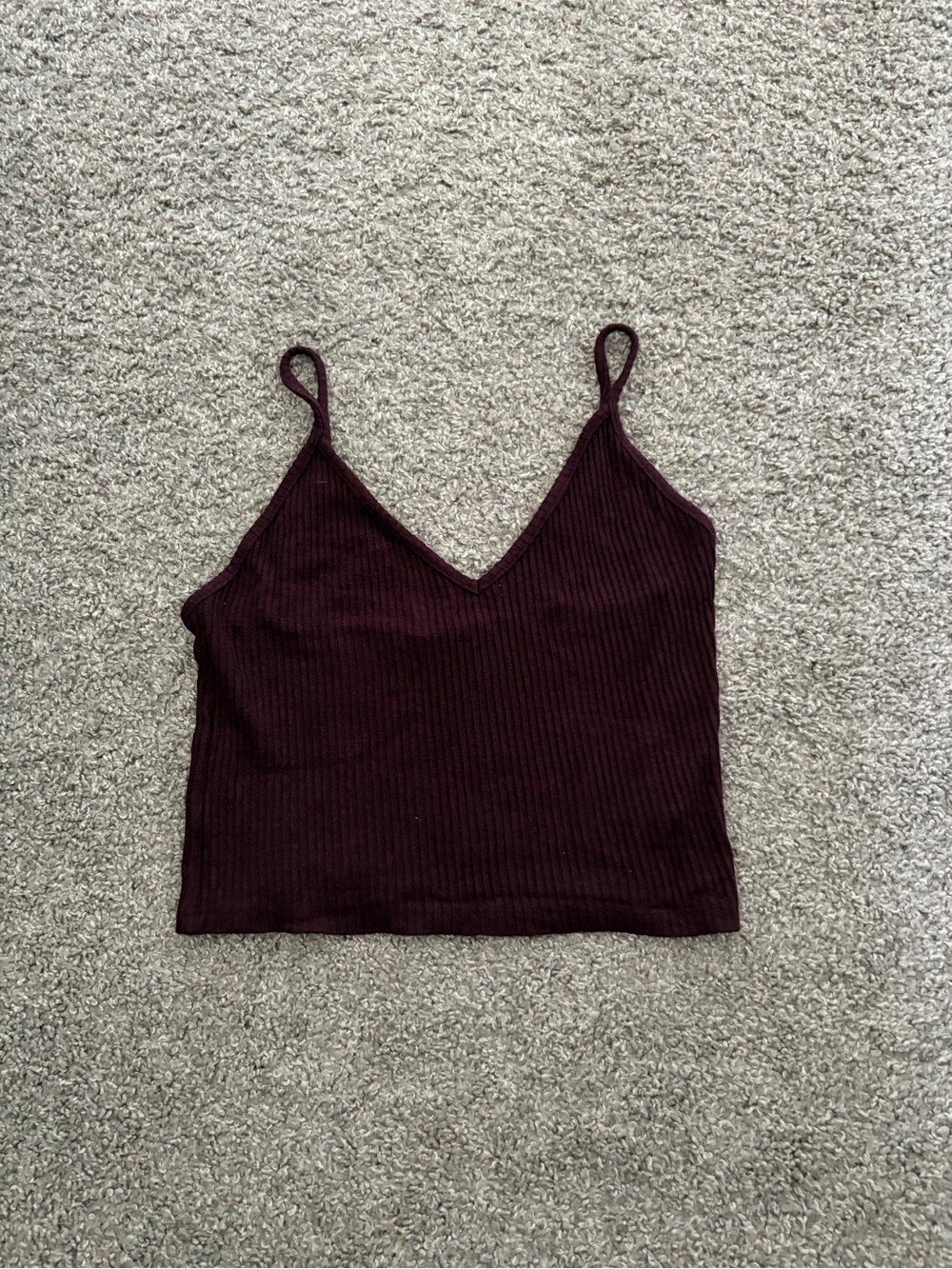 Brandy Melville Ribbed V-Neck Tank
